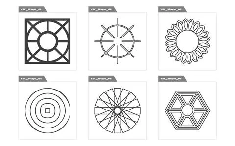 Set of Y2K style vectors of objects. Rave psychedelic retro futuristic set Stock Illustration