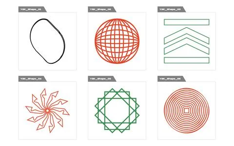 Set of Y2K style vectors of objects. Extraordinary Graphic Assets. Flat Illustrazione stock