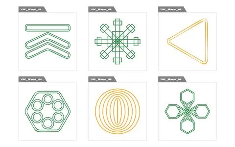 Set of Y2K style vectors of objects. Rave psychedelic retro futuristic set. For Stock Illustration