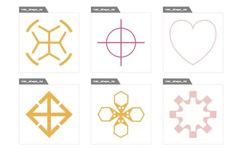 Set of Y2K style vectors of objects. Extraordinary Graphic Assets. Modern Stock Illustration