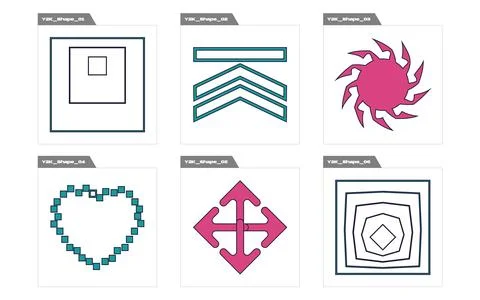 Set of Y2K style vectors of objects. Large set of retro objects for design. Flat Stock Illustration