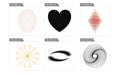 Set of Y2K style vectors of objects. Large set of retro objects for design Illustrazione stock