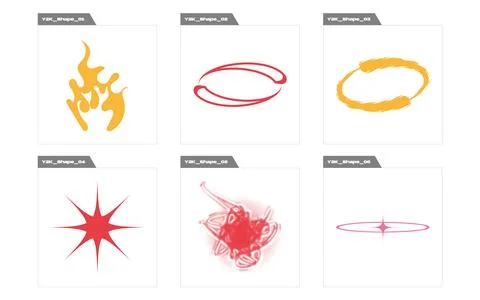 Set of Y2K style vectors of objects. Trendy geometric postmodern figures 스톡 일러스트