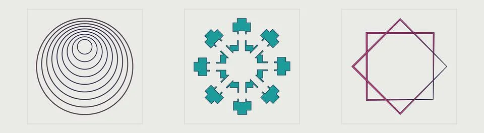 Set of Y2K style vectors of objects. Rave psychedelic retro futuristic set Stock Illustration