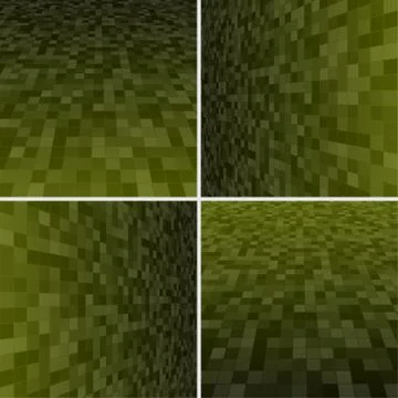 Set Yellow Square Mosaic Vector Background. Stock Illustration