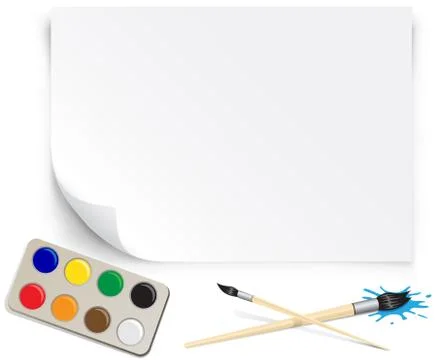 Set of the young artist Illustrazione stock