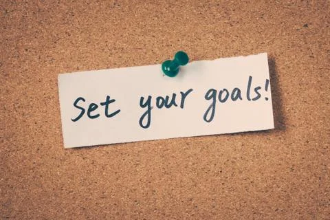 Set Your Goals Stock Photos