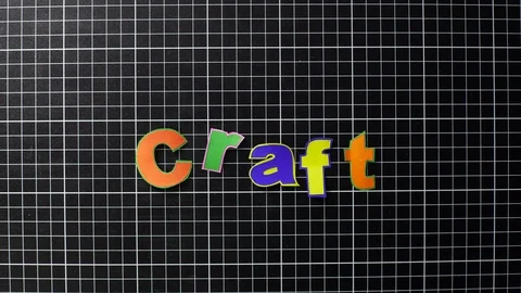 SET4-CRAFT-stop-motion-alphabet 스톡 동영상 126485515