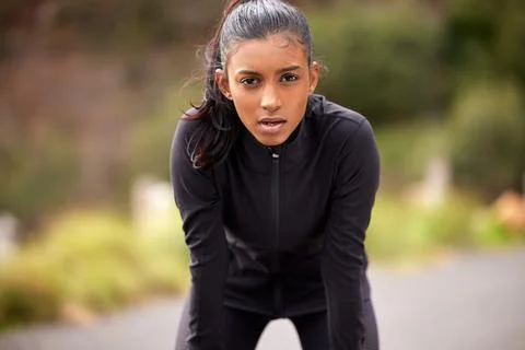 That setback was hard but that comebacks gonna be beast. Shot of a fit young  Stock Photos