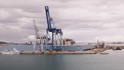 Sete harbor view from ship Stock Footage 241338006