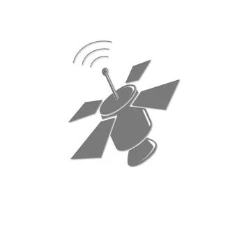 Setellite design logo Stock Illustration