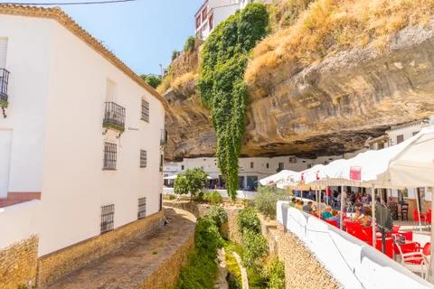 Setenil de Las Bodegas 库存照片