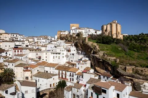 Setenil de las Bodegas. View of the town Fotos Stock