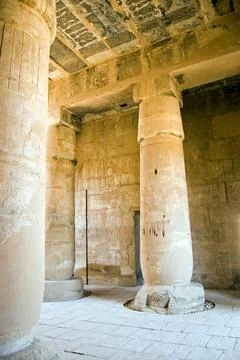 Seti I Temple, Interior Stock Photos