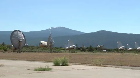 SETI installation site Stock Footage 8546361