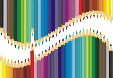 Sets crayons Stock-Illustration