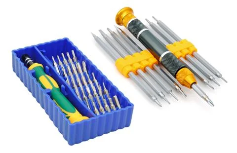 Sets of screw-drivers Stock Photos
