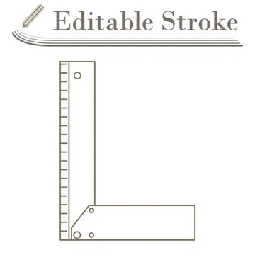 Setsquare Icon イラスト素材