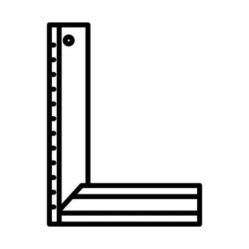 Setsquare Icon Stockillustratie