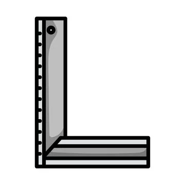 Setsquare Icon Illustrazione stock