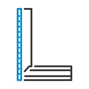 Setsquare Icon Stockillustratie