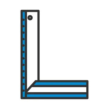 Setsquare Icon Stockillustratie