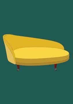 Settee Stock Illustration