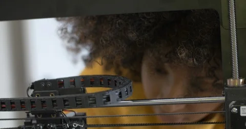 Setting up 3D Printer for Production Stock Footage 121772164