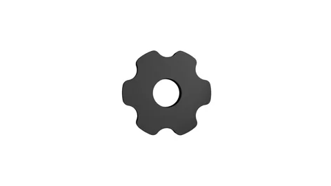 Setting 3D rendering rotating gear mechanism wheel for teamwork success and.. Stock Footage 313463209