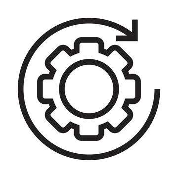 Setting adaptation icon vector sign design Stock Illustration