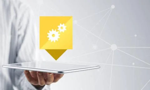 Setting application icon Stock Photos