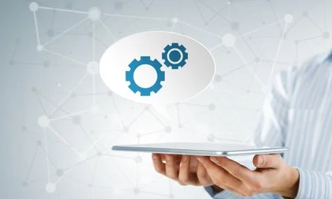 Setting application icon Stock Photos