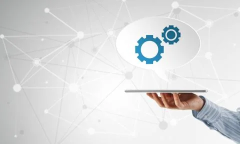 Setting application icon Stock Photos