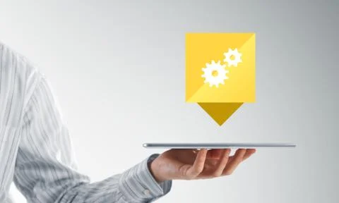 Setting application icon Stock Photos