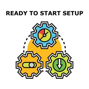 Setting up business process management system operations 스톡 일러스트