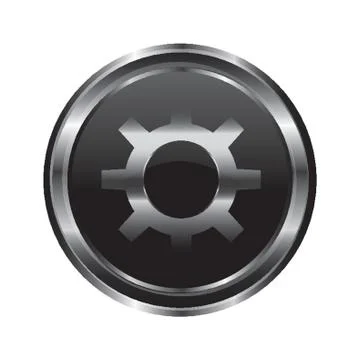 Setting Button Stock Illustration