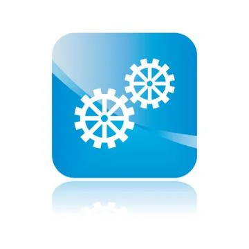 Setting button sign Stock Illustration