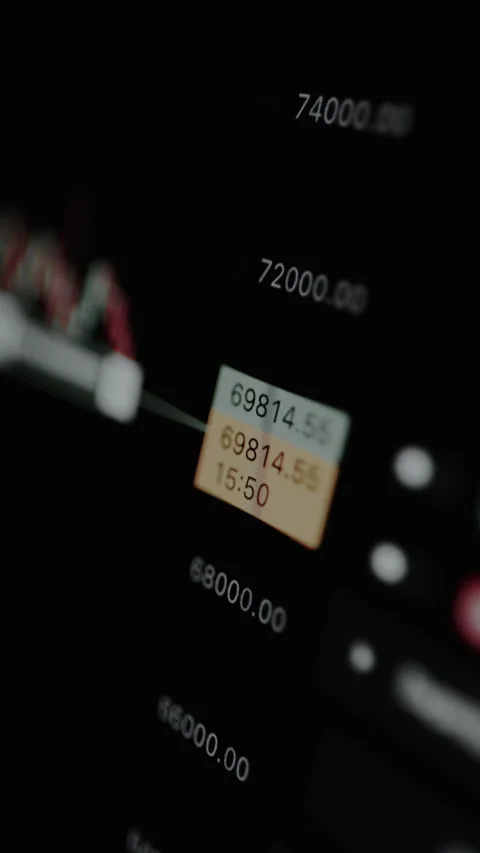 Setting a Buy order for BTC within a trading platform interface Stock Footage 328849143