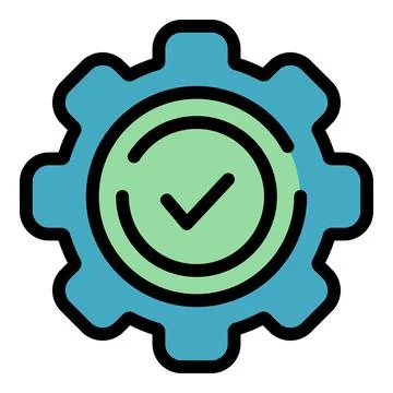 Setting changes icon color outline vector Stock Illustration