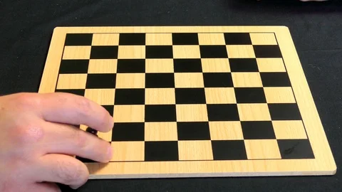 Setting Up A Chessboard Stock Footage 98199344