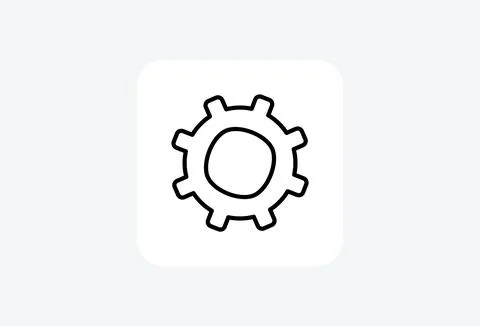 Setting, configurations, fully editable vector fill icon Illustrazione stock