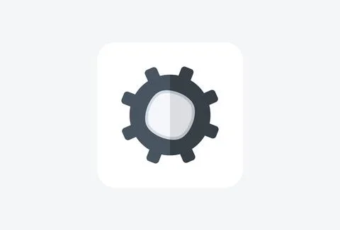 Setting, configurations, fully editable vector fill icon Stock Illustration