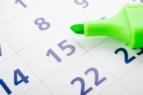 Setting a date Stock Photos