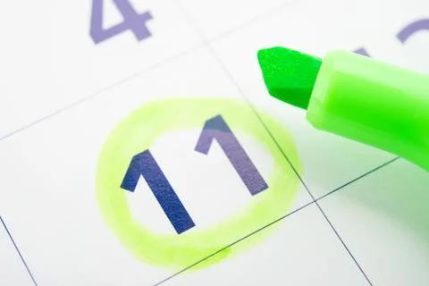 Setting a date Stock Photos