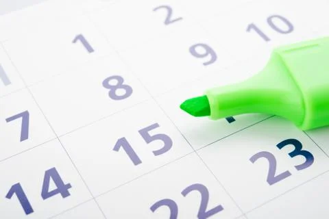 Setting a date Stock Photos