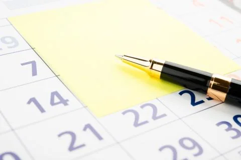 Setting a date Stock Photos