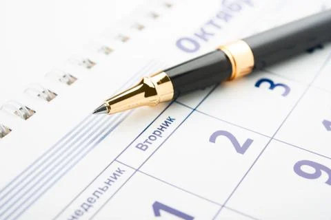 Setting a date Stock Photos