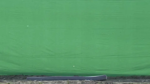 Setting up a fight on chroma key. Viking. Stock Footage 171277424