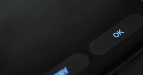 Setting Fingerprint Protection on a Smartphone - Close Up Stock Footage 249097657