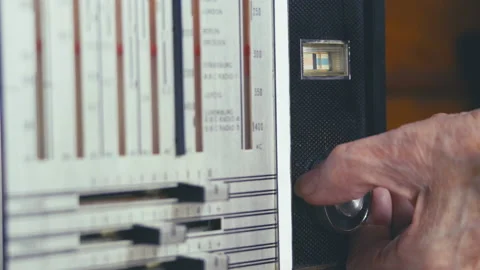 Setting the frequency with the control wheel Stock Footage 145686146